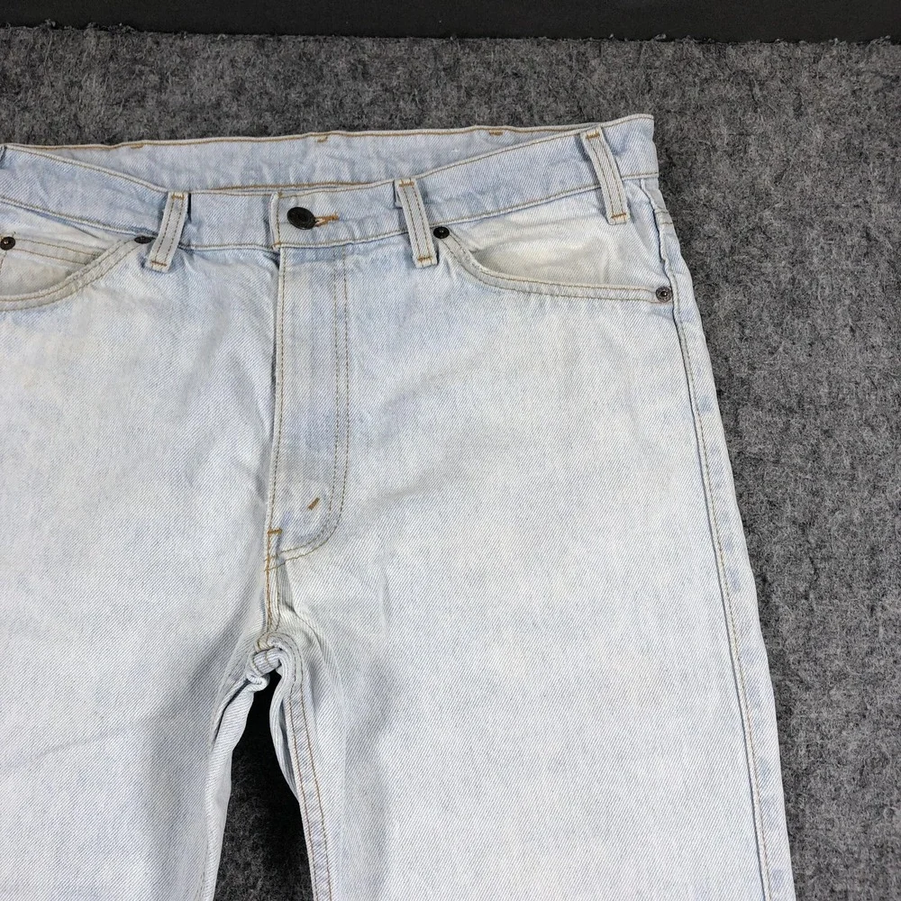 Vintage Levis 549 Jeans Mens 36x30 USA Light Wash Straight Leg 80s 90s Denim